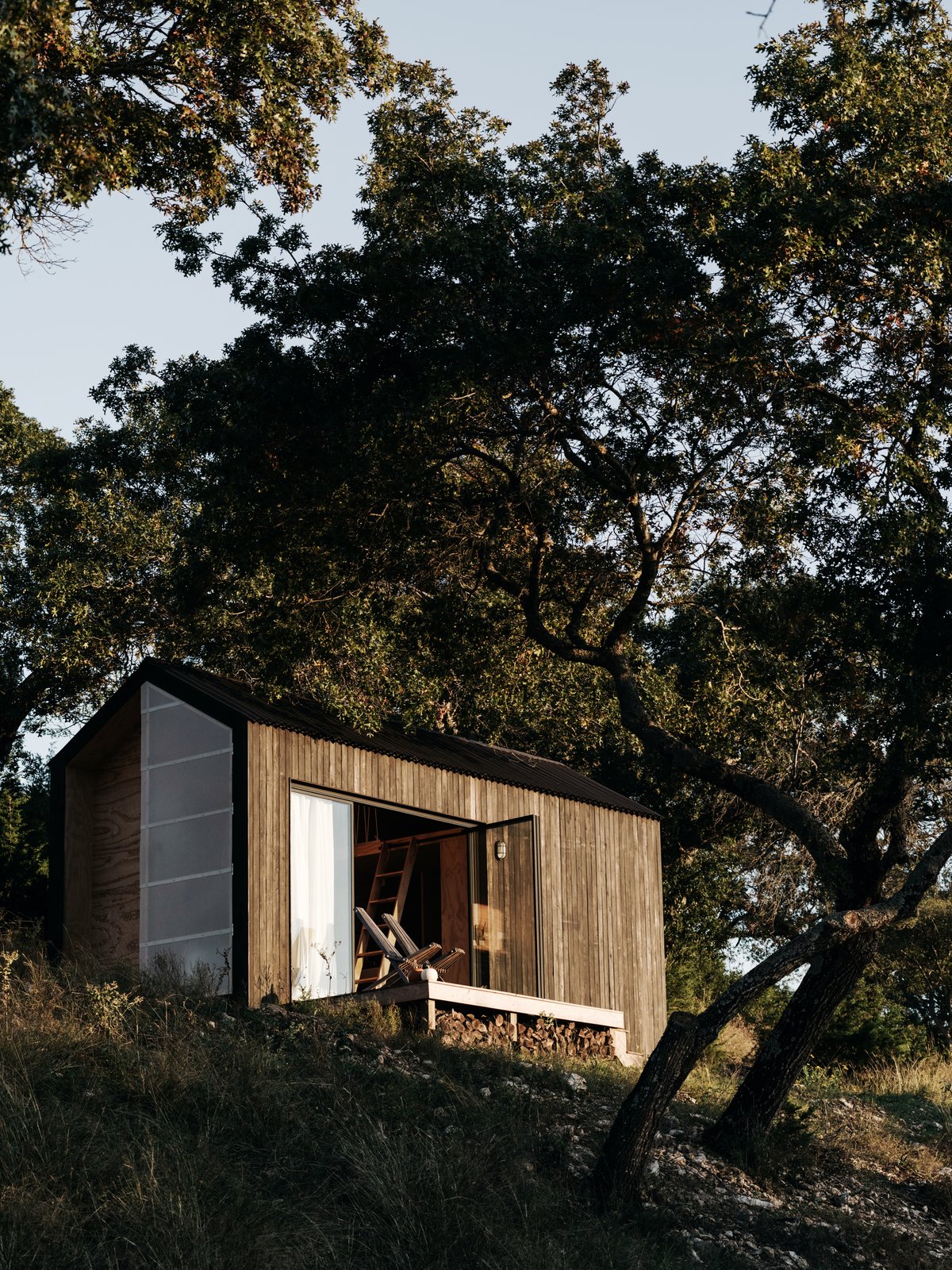 A Tech Professional Heads to Texas and Builds a Tiny Off-the-Grid Cabin for $25K