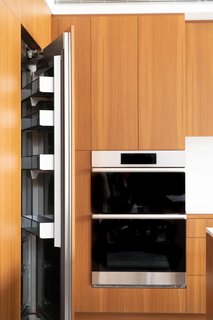 "The Dacor appliances aren’t just beautiful, they’re technologically advanced, too," describes Meelena. "One of my favorite features in the refrigerator is the camera. I really love the idea of being at the grocery store and not having to call Joel to ask what’s in stock. Now, I can just go to my smartphone, pull it up, and a little camera will show me what we have."