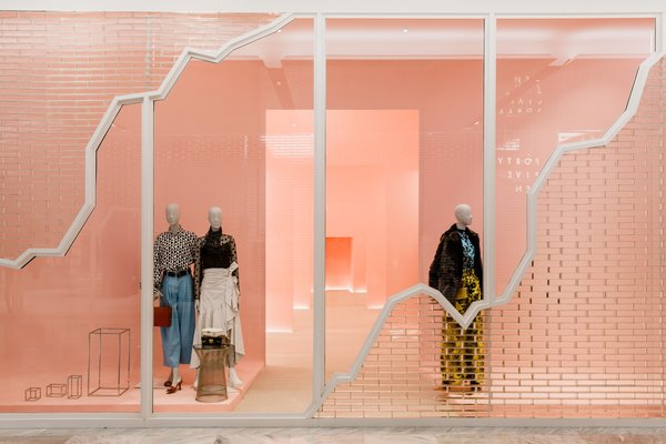 Decked out in a millennial-magnet shade of pink, Forty Five Ten woos younger shoppers.