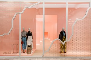 Decked out in a millennial-magnet shade of pink, Forty Five Ten woos younger shoppers.