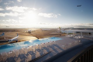 The New Infinity Pool at JFK’s TWA Hotel Is Making Us Consider a Vacation at the Airport - Photo 1 of 2 -