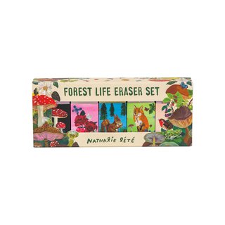 Chronicle Books Forest Life Eraser Set by Nathalie Lete