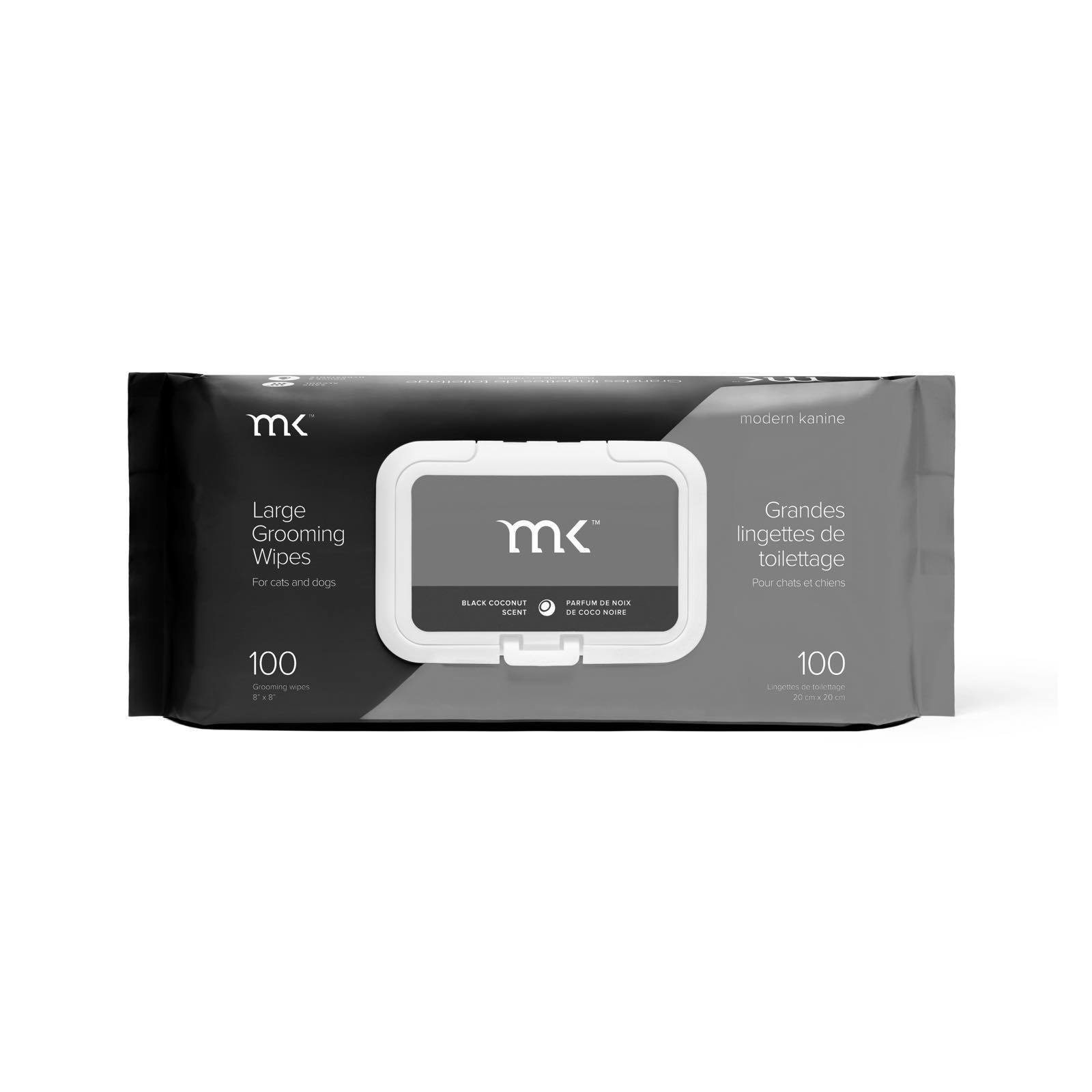 Modern Kanine Black Coconut Pet Grooming Wipes by Grove Collaborative