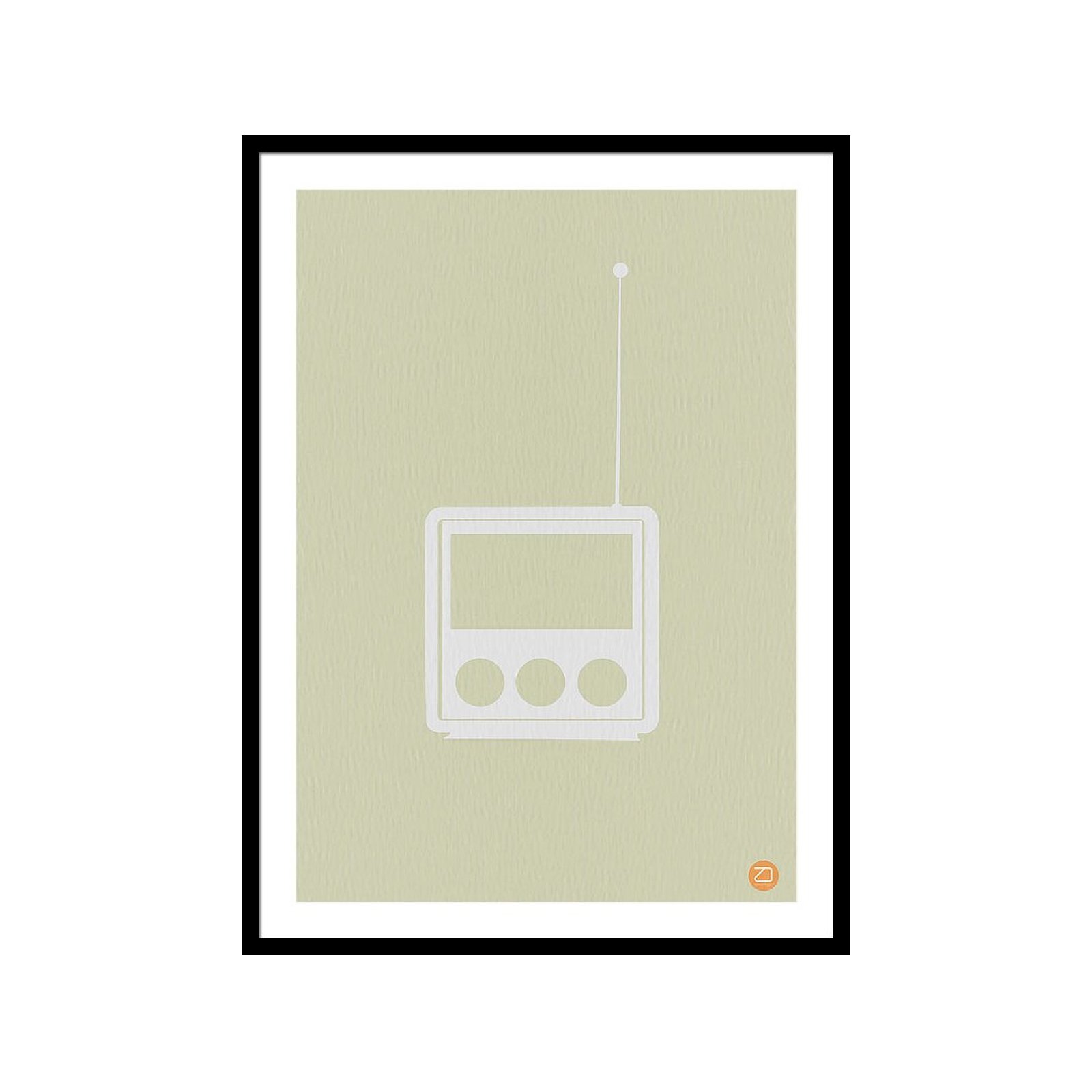 Little Radio NaxArt Studio Art Print by Pixels - Dwell