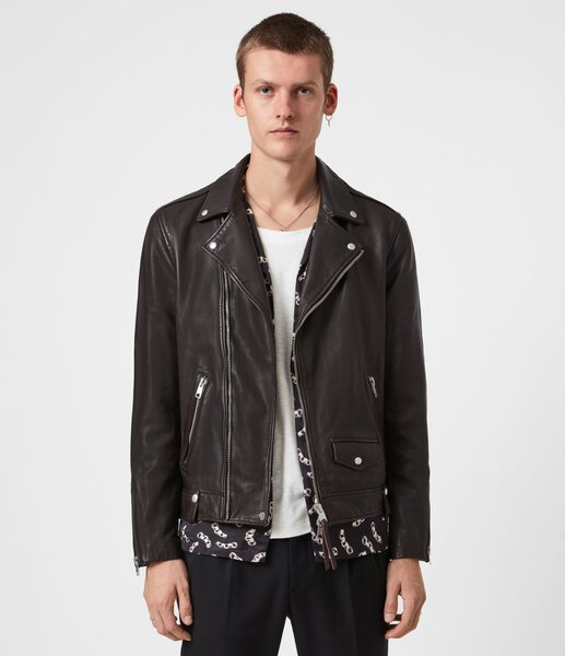 all saints milo leather jacket