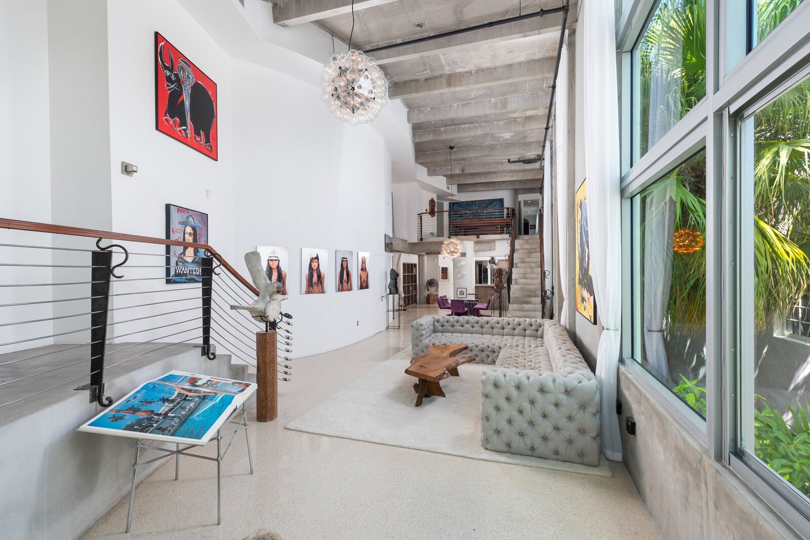 Image showcasing Photo 2 of 11 in An Artsy Penthouse With a Private Rooftop Terrace Asks ...
