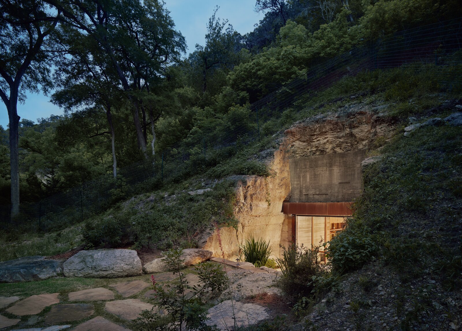 Picture of Photo 2 of 10 in A Private Wine Cave Is Built Into a Limestone Hillside ...