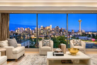 Asking $6.8M, This Sleek Seattle Abode Frames Riveting City Views