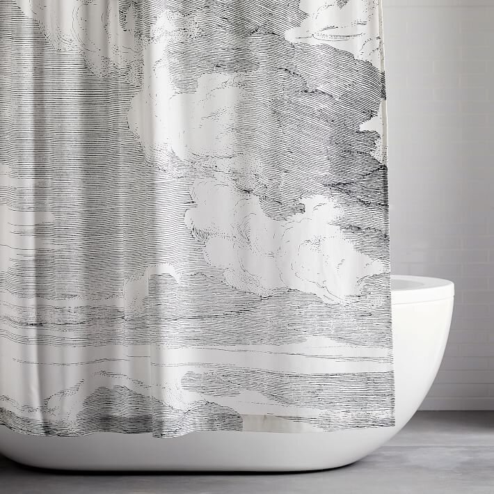 West Elm Organic Cloud Shower Curtain by West Elm Dwell
