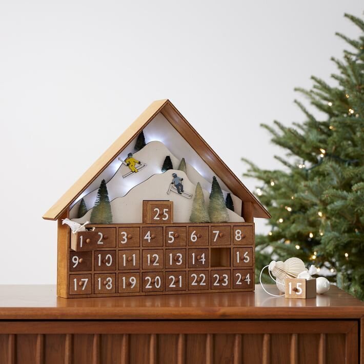 Winter Sports Skier Advent Calendar By West Elm Dwell