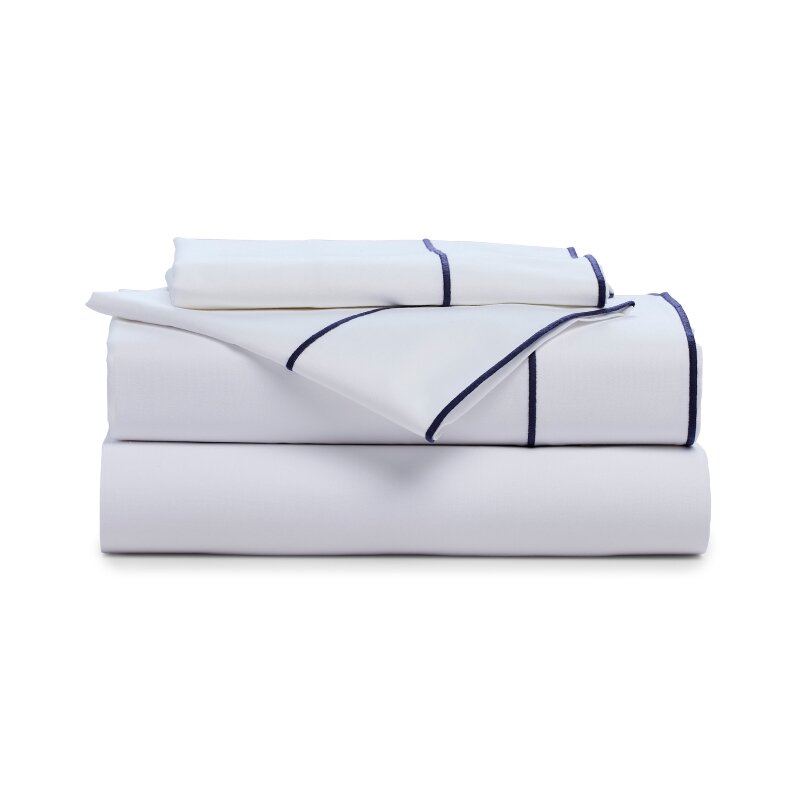 【お気に入り】 Embroidered Sateen Williams Bob + Gold Mitchell Sheet by Set コレクション