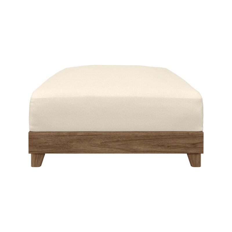 Chicory Modular Teak Outdoor Ottoman by Chicory - Dwell