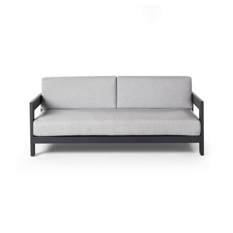 Terra Outdoor Tiburon Sofa in Charcoal Aluminum by Terra Outdoor Dwell