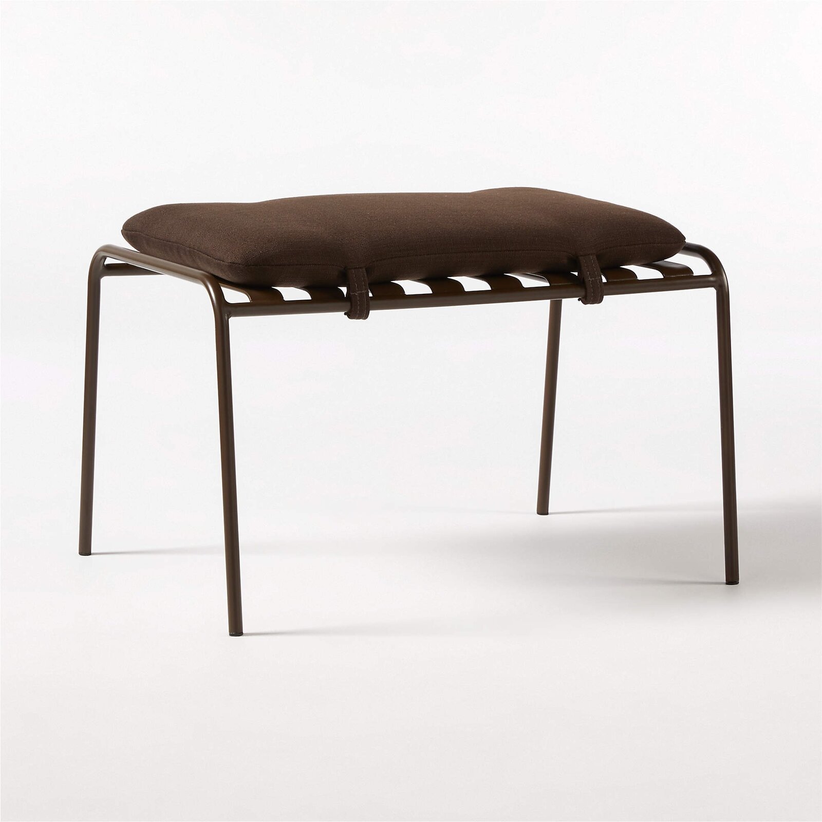 CB2 Navene Bronze Outdoor Ottoman by CB2 Dwell