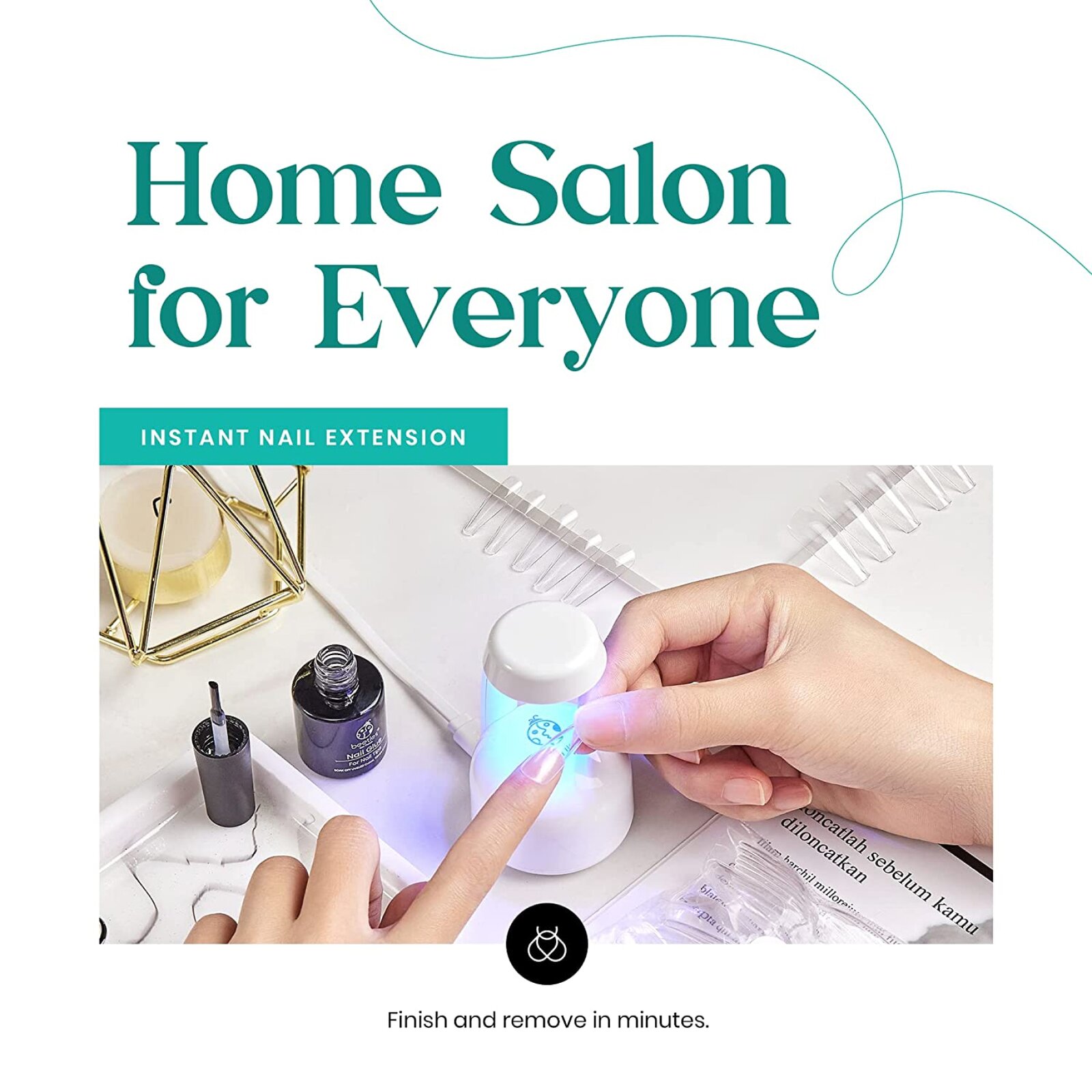 Beetles Nail Tips and Glue Gel Nail Kit by Dwell Dwell