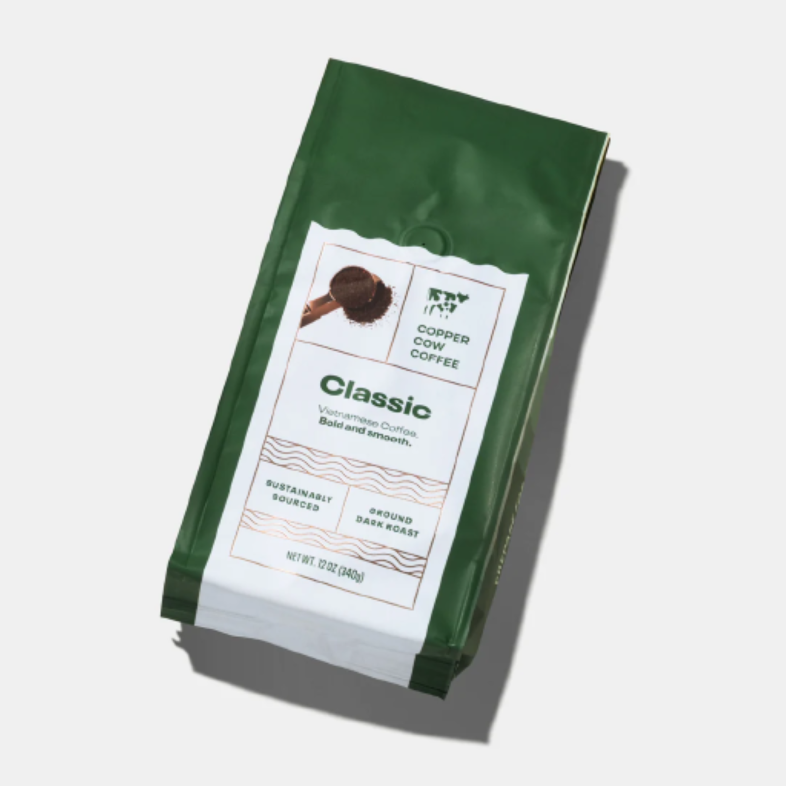 Copper Cow Coffee Classic Black Ground Coffee by Dwell Dwell