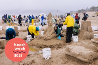 This Coastal Oregon Town Hosts an Epic Annual Sandcastle Contest. This Year? Rain—Lots of It