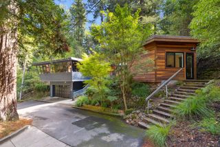 Redwoods Surround This $2M Mill Valley Midcentury