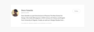Profiles of all credits are featured at the end of each story, making it easer for the reader to learn more about the author or publisher and to easily follow their profiles.