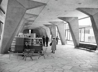 Working with structural engineer Pier Luigi Nervi and French architect Bernard Zehrfuss, Breuer designed the UNESCO Headquarters in Paris, perhaps the most important commission of his career. (1952-1958) Photo courtesy of Fonds Zehrfuss. Académie d'architecture/Cité del'architecture et du patrimoine/Archives d'architecture du XXe.