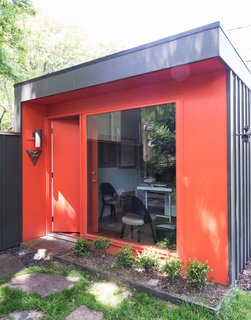 Fein designed and built a 120-square-foot structure on his Kansas property to serve as a studio space for him and one other employee when the firm was starting out. 