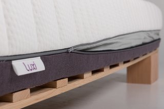 As the only three-in-one adjustable mattress that you can modify yourself in the comfort of your home, Luxi's product is built to sit on the floor, a box spring, a slatted base, or a platform. This way, you're not tied down to any specific foundation.