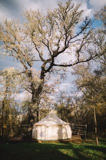 Available to rent through Airbnb, Green Acres’ yurts are hidden away in a quiet wooded area just outside of Austin, Texas. The campsite takes glamping to a whole new level with roaming animals and numerous activities. 