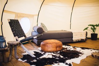 Both yurts are completely furnished with everything you’ll need including welcoming furniture and warm, comfortable textures.