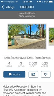 Once you choose the region you’re interested in, your desired style, and any other filters, you're given a number of appropriate listings. When you find something you like, you can "favorite" it, send it to yourself or someone else, or send an inquiry to the agent. 