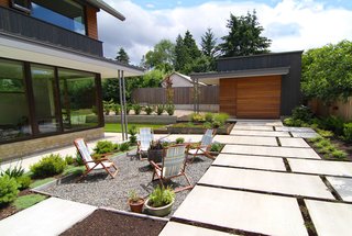 Dwell Home Tours Makes its Way to Portland - Photo 14 of 17 - Shown here is the exterior private courtyard, where McClellan and Williams did their own landscaping. 