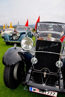 The 1926 Hispano-Suiza H6B Chapron Cabriolet was re-bodied in 1931 by Henri Chapron for the 1932 Paris Salon de l’Automobile and is thought to have been owned by the king of Tunisia. After being brought to the U.S. in the ‘50s by Alec Ulmann, it was sold to Joe Weider in NY, who owned it for 40 years. 