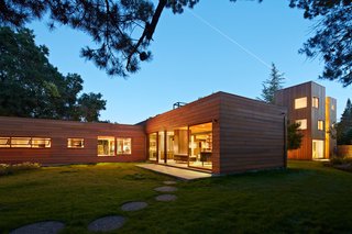 Dwell Home Tours Lands in Silicon Valley - Photo 10 of 15 - The Low/Rise House is all about integrating function, form, and material. It responds sensitively to site, nature, and the neighborhood, while its stacked building design helps reduce resource consumption.