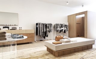 Mimi and Brian worked with Australian retailer Bassike to design their first international location.
