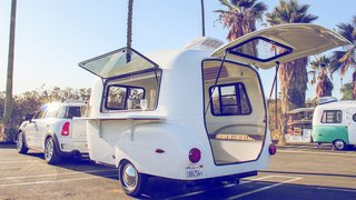 This California–Made Camper Is All You Need to Get Your Adventures Going - Photo 5 of 7 - You’ll notice the design includes vintage-inspired teardrop rear side markers.