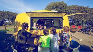 This California–Made Camper Is All You Need to Get Your Adventures Going - Photo 4 of 7 - Along with a 100-percent double-hull fiberglass shell, each camper has large panoramic windows that open fully.