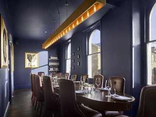 On the top floor is The Boardroom, a private dining room that hosts its own intimate bar. 