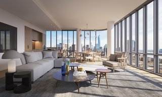 With interiors designed by RDAI, the 115 residences are being created to optimize function, views, and utilization of space. The floors will be made of six-inch white oak plank floors. 