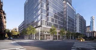 When you first enter from Broome Street, you’ll be led through a gated motor court and circular driveway, where there will be an automated, private parking system. 