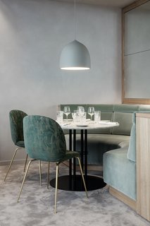 The Revived Maison du Danemark Brings Two New Danish Restaurants to Paris - Photo 4 of 9 - GUBI’s Beetle Chairs are used throughout the space and are upholstered with various textiles that represent both Nordic and Art Deco influences.