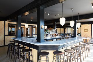 A Modern Mountain Lodge That Will Make You Love Winter Like Never Before - Photo 8 of 13 - At the on-property restaurant, Prospect, an experienced team puts a playful twist on traditional mountain cuisine. Studio Tack designed it to be a warm and cozy gathering place for both hotel guests and seasonal visitors.