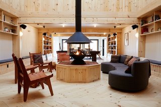 A Modern Mountain Lodge That Will Make You Love Winter Like Never Before - Photo 13 of 13 - You’ll also find a 1,850-square-foot library lounge that can be used as an event space if desired.