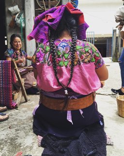 Colorindio shares: "Visiting Zinacantan with our friends Juana and Pascuala Hernandez in the southern part of the Central Chiapas highlands in the Mexican state of Chiapas."