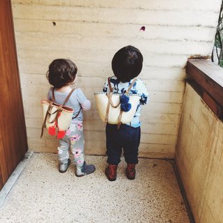 In Korimi’s last trip to Oaxaca, they started working with Lanii Gifts to create mini backpacks that are handwoven by Oaxacan artisans and hand-embroidered by women from Michoacán. 