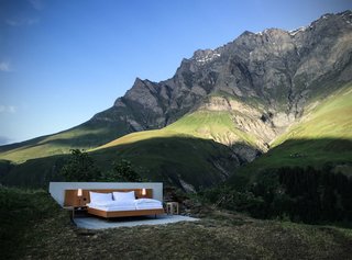 An Open Air Hotel Room in the Swiss Alps - Photo 2 of 3 -