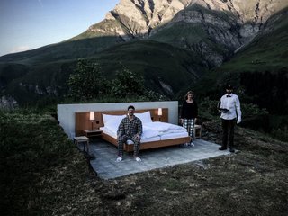 An Open Air Hotel Room in the Swiss Alps - Photo 3 of 3 -