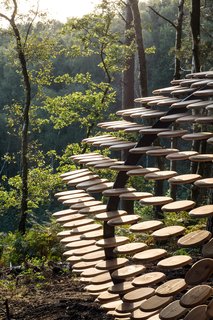 An Organic Cedar Wood Pavilion Filled With Meaning - Photo 2 of 4 -
