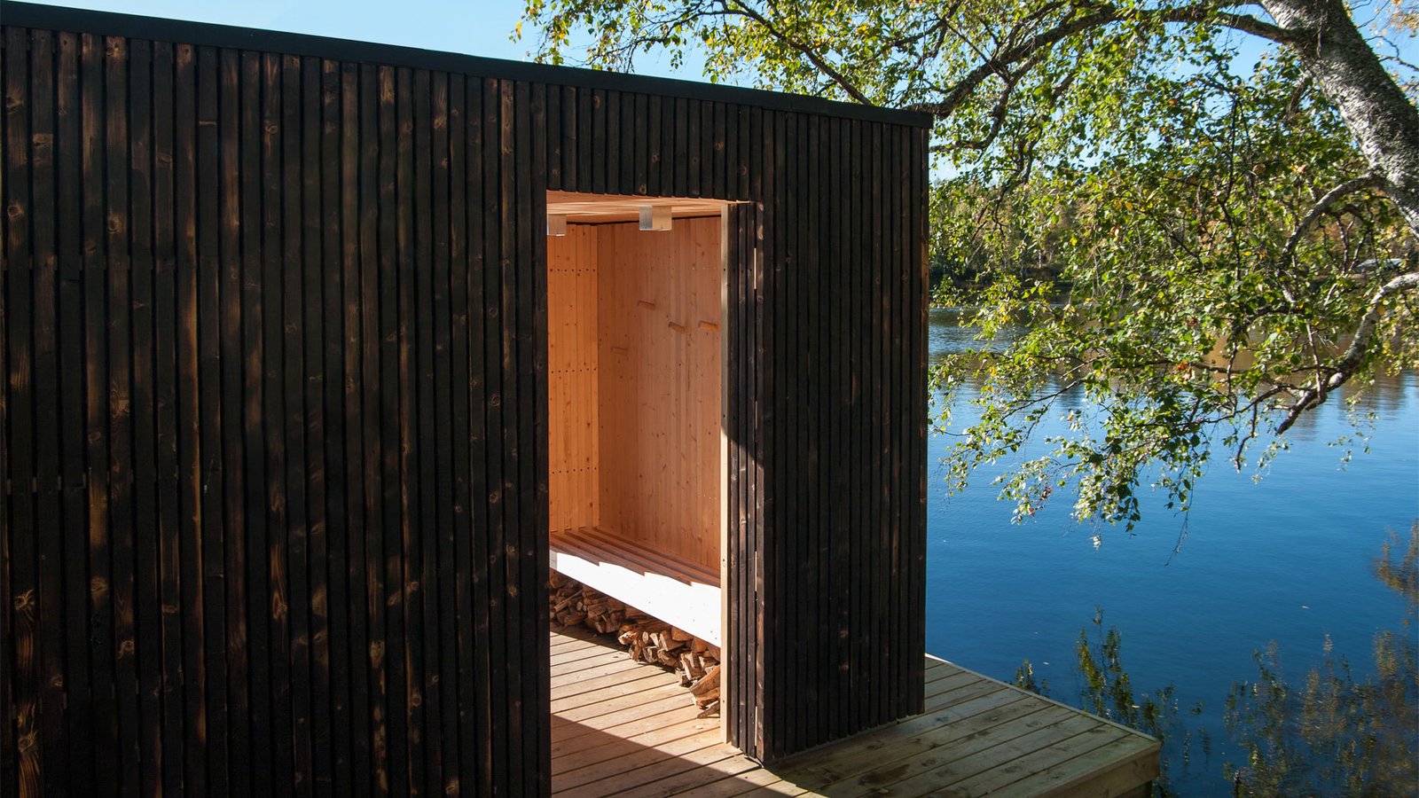 Photo 4 of 8 in A Floating Sauna In Sweden Dwell