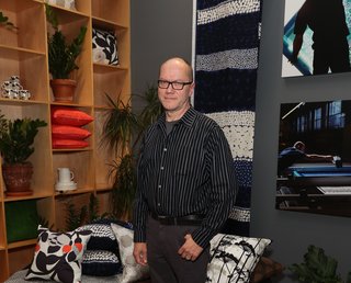 Petri Juslin, Marimekko's artwork studio manager since 1986.
