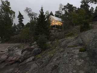 Though a clear celebration of Sweden's intense but fleeting summer seasons, the cabin is used year-round, and was constructed in eight months.
