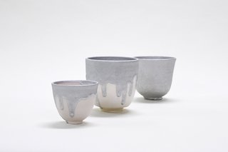 Gil Sunshine's Karnak Glazed Cups take industrial design to a different level—from the roof of your building to the roof of your mouth—with a series of ceramics caked in flashing roof cement. 